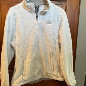 The North Face white fleece